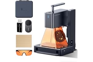 LaserPecker L2 Grabador Láser 60W Máquina de Grabado Láser, con Rodillo Rotativo, Bolsa, Placa Protectora, Dongle, Botón de Grabado por Lotes