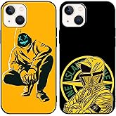 Yomyejisoo 2 Pièces Coque pour iPhone 13 iPhone 14 6,1" Stone Island Étui de téléphone la Mode et créatif Modèle Housse Ultra