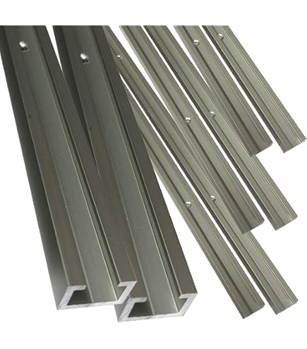 2 Stück Aluminium C-Profile, 1 M Lang, 14x10 Mm – Eloxiert, Passend Für M6 Schrauben, Für Werkstatt & DIY