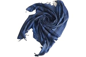 MILSPEC SURPLUS Shemagh - Bufanda de algodón árabe para la cabeza del desierto palestino Keffiyeh bufanda táctica del ejército hecha a mano