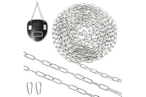 SWTYExt Catena 5M φ1,5mm Cadenas Cadena de Acero Inoxidable Cadena Acero Inoxidable de Eslabón Corto Piezas Cadena Candado para Tender la Ropa Mascotas Antirrobo Cubos de Basura