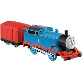 Thomas and Friends TrackMaster Motor Train Thomas, Blue Locomotive with Red Wagon, Toy Train BML06
