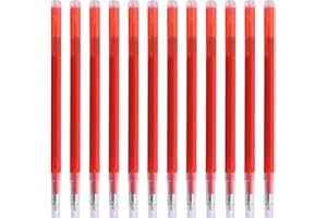 PKCHYE 12 Stk Kompatibel Mit Pilot Frixion Tintenroller Radierbar 400m Schreiblänge Tintenroller Radierbar Radierbarer Kugelschreiber Thermosensitive Tinte Austauschbare Mine Rot 0,7mm, ST025