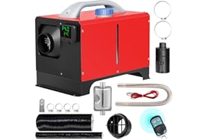 ‎VEVOR VEVOR 12V Standheizung Diesel, 8KW Diesel Standheizung, Luftheizung Air Diesel, Luft Dieselheizung für Auto RV LKW Wohnmobil Bus mit Fernbedienung (LCD Schalter 1 Luftauslass Rot)