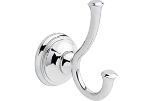 Delta Faucet 79735 Cassidy doble robe gancho, cromo pulido