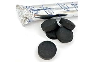 HOLYHOME Carboncini per Palosanto non Tossici 100% Naturali - Carboncini per Grani Resine e Foglie - Accensione Rapida 33mm 60/70 min (1 CONFEZIONE)