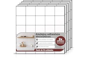 LA CASITA DE AMARA AMARA DECO - 10 unidades Azulejos Adhesivos Cocina 30x30cm. Paneles Decorativos para Pared o Azulejos adhesivos baño impermeables, fáciles de limpiar y resistentes al calor.