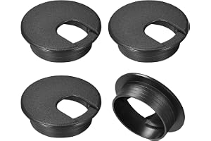 QUARKZMAN 4 stycken kabelhålsfodral, 2 tum/50 mm Abs kabelgenomföringar för kontorsskrivbord, kabelorganisatör för dator