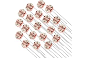 Chanzon 20pcs 5mm 5 Ω ohm Photoresistor LDR Resistor 5539 GL5539 Light-Dependent Photoconductor 20pcs Photo Light Sensitive