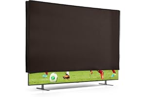 kwmobile 55" TV-skydd för inomhusbruk – TV-fodral skärmskydd – dammskydd för TV-skärm – TV-skydd – choklad