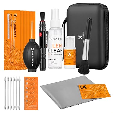 NEEWER HM-43 Kit De Nettoyage 5 En 1 Pour Objectif D'appareil Photo, 1 Pinceau Stylo, 1 Souffleur D'air, 1 Tampon Capteur Plein Cadre De 24 Mm + 2 Chiffons De Nettoyage Pour Appareils électroniques