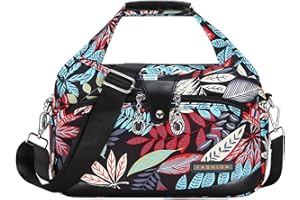 Travistar Umhängetasche Damen - Wasserdicht Nylon Crossbody Bag Damen Arbeitstasche Multi-Tasche, Kleine Handtasche Damen Reisetasche Shopping für Frauen mit Griffen Messenger-Bag