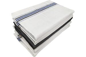 KURNI Tea Towels Kitchen Cloth - 100% Cotton Linen Kitchen Dish Towels – Soft and Absorbent, With Great Practical Utility, Available In Pack of 5 Pcs (70 X 50cm)