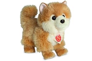 HERMANN TEDDY Teddy Hermann 91922 pies szpic miniaturowy 22 cm, przytulanka, pluszowa zabawka z wypełnieniem z recyklingu