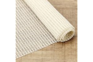 FACIACC Anti Slip Rug Underlay, 120X180 CM Non-Slip Mat Multipurpose Mat, PVC Cuttable Carpet Gripper Underlay, Rug Drawer Pad for Drawers Carpet Antislip Liner, Used on Hard Smooth Floors (White)