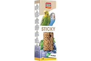 RIGA - Barres De Sticky Aux Fruits De Pays - Nourriture pour Perruches - Baguettes Graines Cuites Au Four - Raisin - Vitamines Et Nutriments - Encourage l'exercice - x 2