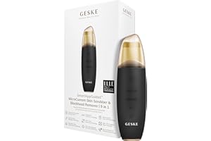 ‎GESKE GESKE | SmartAppGuided™ MicroCurrent Skin Scrubber & Blackhead Remover | 9 in 1 | Skincare Tools | Face Cleaning | Anti Aging und Reinigung | Professionelle Gesichtsstraffung | Mitesserentferner