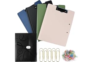 EMPEROCH Schowek A4, plastikowe teczki składane na klipsy