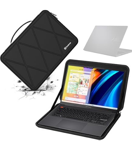 Broonel - Serie Di Profili - Custodia In Pelle Nera - Compatibile Con Lenovo IdeaPad Slim 3 Chromebook 14