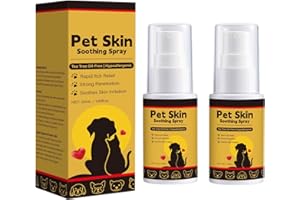 Genérico 2 Botellas Spray De Cuidado De La Piel para Mascotas, 50ml Pet Skin Kare Spray, Moisturizing Lotion for Dogs with Sensitive Skin, para Cuidados En El Hogar, Tiendas De Mascotas