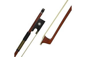 Surveal, archetto per violino in legno di verzino, con la migliore coda di cavallo della Mongolia e il miglior elastico, per principianti 4/4 Marrone