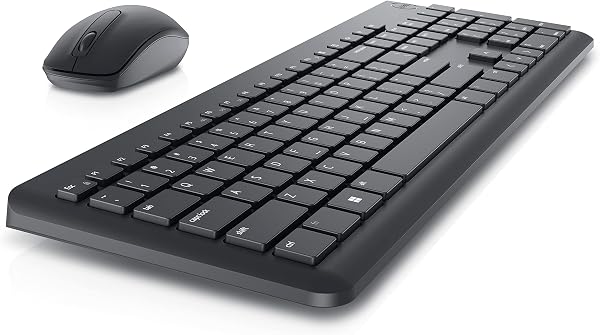Dell KM3322W Wireless USB Keyboard and Mouse Combo, Anti-Fade &…