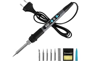 Cecotec Soldador de Precisión con 100W de Potencia PrecissionSoldier 650 Vision, Pantalla Digital Integrada para Control de Temperatura, Alcanza 650ºC, Set de Accesorios Completo