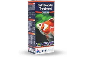 NT Labs Aquarium Swimbladder Treatment, Tropical and Coldwater Aquarium Medicine, Treats Fish Buoyancy & Stability Issues, Treatment for Internal Bacterial Infections (100ml - Treats 500L)