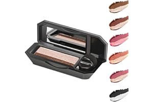 CAPPUVINI Celinous Dual Colour Eyeshadow, Perfect Dual Color Eyeshadow Palette, Glitter Eye Shadows Palette Colourful, 2 In1 Double Colors Eyebrow Powder Waterproof Lazy Eye Shadow Pallets for Women (2#)