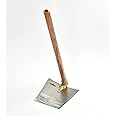 KRUFE Heavy Duty Tempered Mild Steel Blade Spade, Shovel, Fawda, Kassi (8"x10") – High-Strength Agriculture and Gardening Tool for Digging, Shoveling, and Farming – Durable Design with Wooden Handle