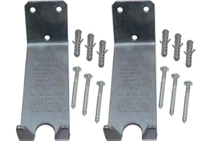 P4B | 2x Wandhalter für Fahrräder - Pedaleinhängung | Mit Schrauben und Dübeln | Sehr stabil | Verzinkter Stahl