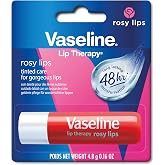 Vaseline Lip Therapy Rosy, Color Lip Balm, Almond &amp; Rose Oil Lipstick (Rosy (1 Count)