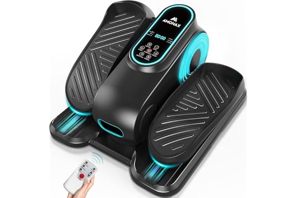 Amonax Ellipse Pedalier Electrique, Motorisé Pedalier D Appartement Assise, Vélos Elliptiques Cardio sous Le Bureau, Mini Elliptique Home Pedalier Electrique Reeducation pour Personnes âgées