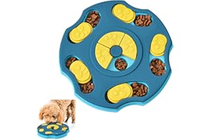 NICOLA Dog Puzzle Slow Feeder Toy, Puppy Treat Feeder Toys, Dog Puzzle Toys Feeder Improve Dog's IQ Puzzle Feeder for Puppy (Blau)