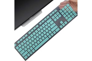 MUBUY-GOL Dell KM636 KB216 KB216t KB216d KB216p Wired Wireless Keyboard Cover Dell Optiplex 5250 3050 3240 5460 7450 7050 Dell Inspiron Desktop 27" 21"