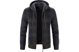 Daikascbny Vintage Hoodie Herren Sweatshirtjacke Kapuzenpullover Klassisch Pullover Winter Kaputzenpuloverer Einfarbig Herbsthoodie Langarm V-Ausschnitt Hoody Lässig Oversized Pulli Kapuze Hoodie