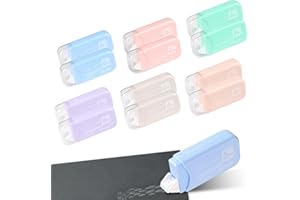 Arvoni 12 PCS Colle Roller, Adhésif Double Face 6m x 6mm, Roller Colle Doppelseitig pour Scrapbooking, École, Maison, Bureau, Idéal pour Bricolage, Cartes, Journal