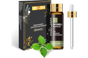 MAYJAM Huile Essentielle de Patchouli 10ML de Haute Qualité pour Diffuseur, Humidificateur, DIY, Home, Wardrobes