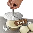 ROLUXENTIA Simple Tortilla Press Maker - 7 Inch Stainless Steel Steak Press, Mushroom Press, Multi-Functional Dough Press Quesadilla Maker, Roti Maker for Making Flour, Corn, Gluten-Free Tortillas
