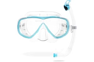 CRESSI Estrella + Seal Dry Combo - Ensemble Combo pour Adultes Masque Estrella et Innovant Tuba Seal Dry Parfait pour la Plongée et Snorkeling, Taille Unique