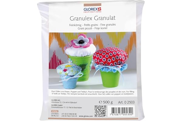GLOREX granulex, fines granules 500 g, blanc