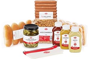 ‎HOT DOG WORLD HOT DOG WORLD - Hotdog-Partypaket "dänische Art" für 12 Hot Dogs (Halal Geflügel)