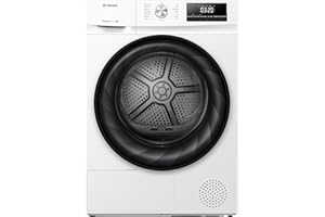 Teknix TKHP8HW 60cm Freestanding 8kg Heatpump Front Load Tumble Dryer - AI Sensor Dry - Allergy Care - White - A++ Rated