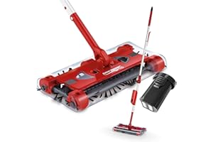 MAXXMEE Swivel Sweeper Akku-Besen + Zusatzakku - einfache Krümelaufnahme - Kabellos, beutellos & wiederaufladbar - Bodenfeger mit rückenschonendem Knickgelenk & 360° Rotation - Maximale Flexibilität