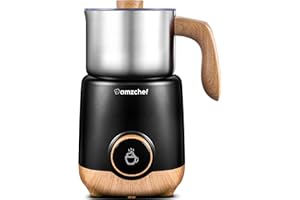 AMZCHEF 8 EN 1 Mousseur à Lait Multifonctionnel 550 Watts, Chauffe Lait Avec Tasse en Fendue de 600 ml pour Lait Chaud et Froid, Lait au Chocolat, Aliments pour Bébés à Base de Produits Laitiers