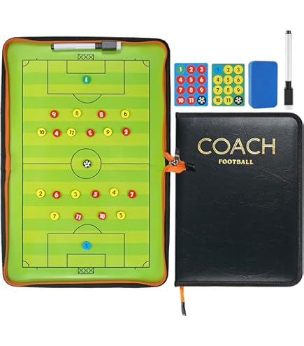 FUSSBALL - Taktiktafel 300 X 450 Mm (beidseitig) - Inkl. Zubehör Und Tasche