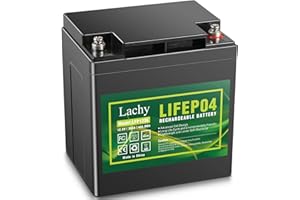 Lachy 12V 36Ah LiFePO4 Batería 4000 ciclos Batería recargable sin mantenimiento Baja autodescarga y peso ligero con BMS incorporado para energía solar, scooters para niños, botes, carritos de golf