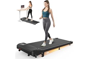 THERUN Walking Pad Treadmill for Home & Office,Portable Under Desk Treadmill with Remote Control,LED Display & 2.5HP Motor, 265 lbs Weight Capacity, Compact Walking/Jogging Machine for Small Spaces