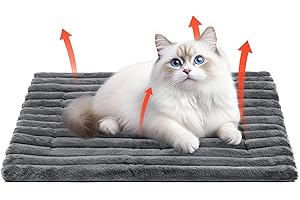 Votoko Selbstheizende Decke für Katzen & Hunde, Katzenbett Waschbar, Wärmedecke Katze, Selbstwärmende Katzendecke, Hundedecke rutschfest Unterseite Hundebett Kleine Hunde Katzen (61x45 cm)