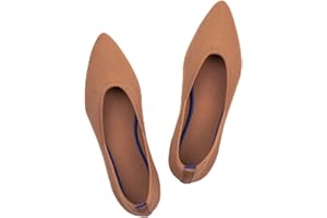 Frank Mully Frauen Spitze Zehe Ballett flach Strickkleid Schuhe Low Wedge Flache Schuhe Komfort Slip On Flats Schuhe für Frau Klassische Schuhe